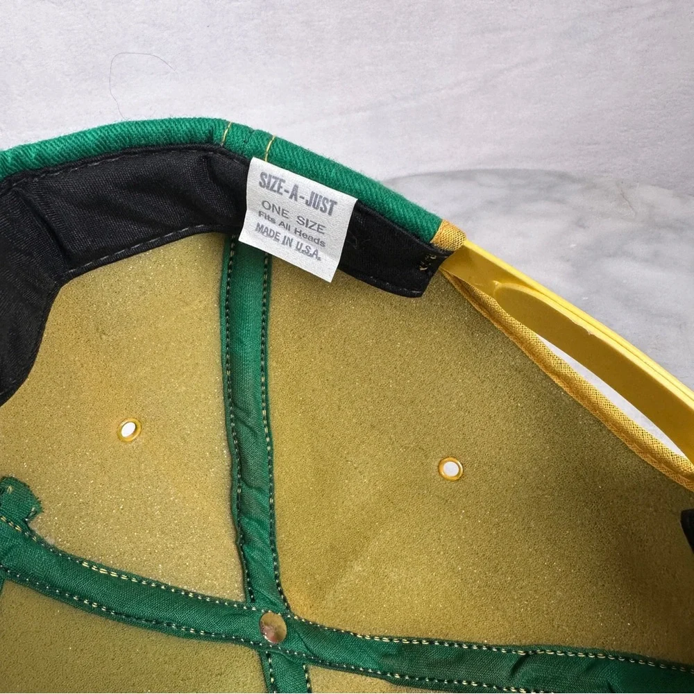 John Deere trucker hat SnapBack vintage retro Green Yellow Tractor‎ farming cap